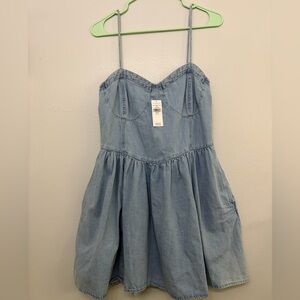 American Eagle Outfitters Light Blue
Denim Babydoll Dress Sz XL